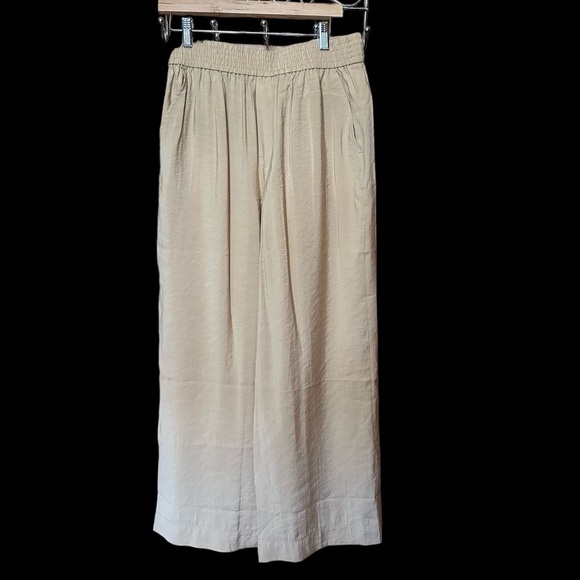 Madewell The Carley Wide Leg Pants in Softdrape Khakis Tan Medium NWT - Picture 7 of 11
